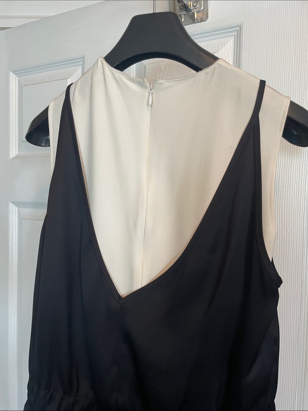 Celine 100% silk made in France dress with cream shell and slip dress size 36 - Picture 6 of 9